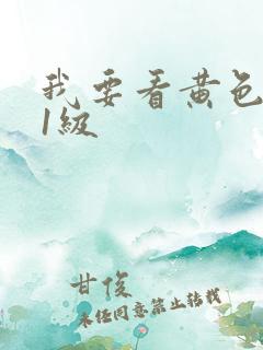 我要看黄色录像1级