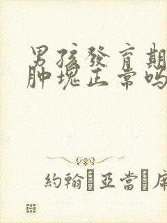 男孩发育期乳房肿块正常吗