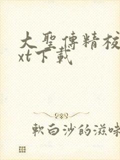大圣传精校版txt下载