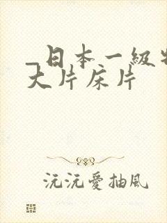 _日本一级特黄大片床片