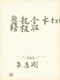 盘龙全本txt精校版