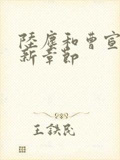 陆尘和曹宣妃最新章节