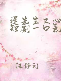 迟先生又心动了短剧一口气看完