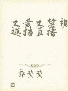 又黄又禁视频无遮挡直播