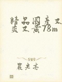 精品国产又色又爽又黄78m