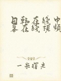 日韩在线中文字幕在线视频