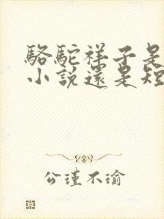 骆驼祥子是长篇小说还是短篇