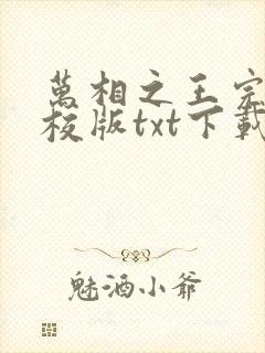 万相之王完本精校版txt下载