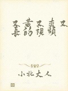 又黄又爽又湿又长的视频