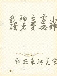 武神主宰小说阅读免费无弹窗