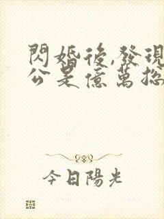 闪婚后,发现老公是亿万总裁