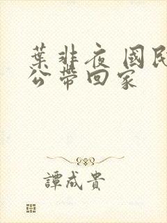 叶非夜 国民老公带回家