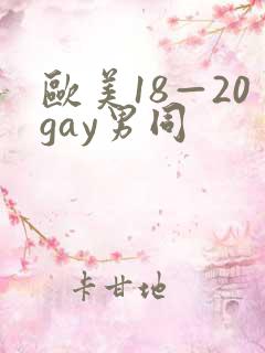 欧美18—20gay男同