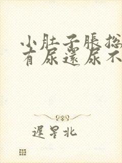 小肚子胀总感觉有尿还尿不出来多点