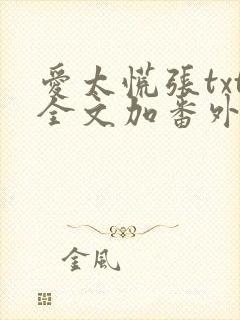 爱太慌张txt全文加番外