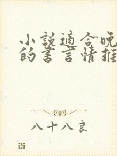 小说适合晚上看的书言情推荐