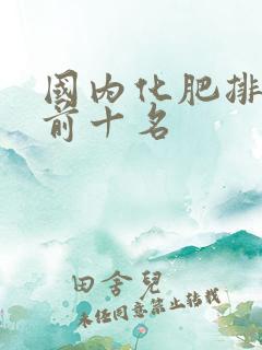 国内化肥排行榜前十名