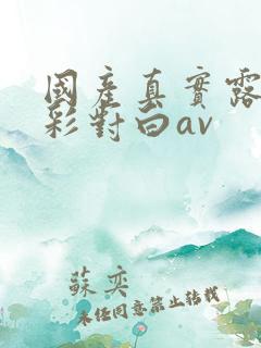 国产真实露脸精彩对白av