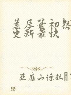叶辰萧初然最快更新最快