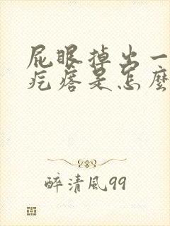 屁眼掉出一个肉疙瘩是怎么回事