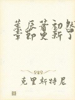 叶辰萧初然最新章节更新了吗