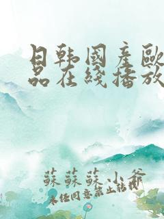 日韩国产欧美精品在线播放