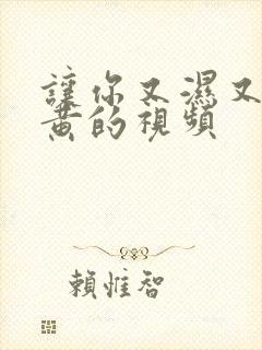 让你又湿又爽又黄的视频