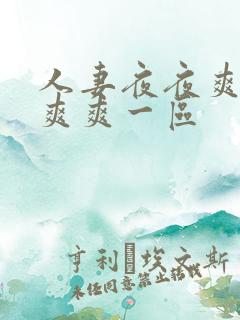 人妻夜夜爽天天爽爽一区