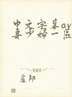 中文字幕av人妻少妇一区