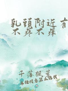 乳头附近有疙瘩不疼不痒