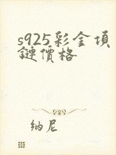 s925彩金项链价格