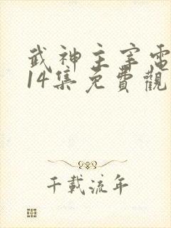 武神主宰电视剧14集免费观看