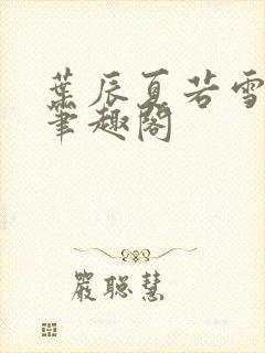 叶辰夏若雪孙怡笔趣阁