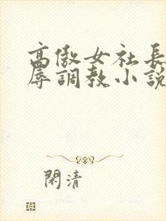 高傲女社长被屈辱调教小说