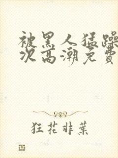 被黑人猛躁4o次高潮免费观看