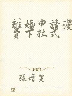 离婚申请漫画免费下拉式