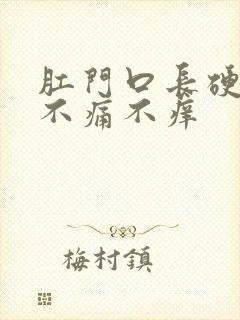 肛门口长硬疙瘩不痛不痒