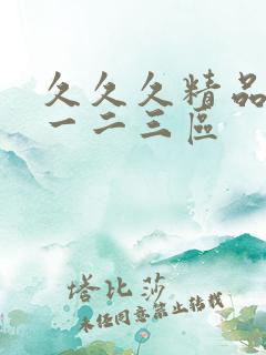 久久久精品人妻一二三区