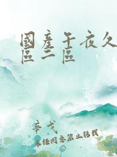 国产午夜久久一区二区