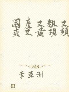 国产又粗又长又爽又黄视频