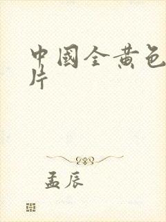 中国全黄色一级片