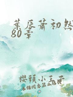 叶辰萧初然2780章