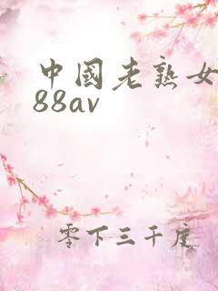 中国老熟女~888av