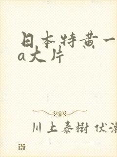 日本特黄一级aa大片