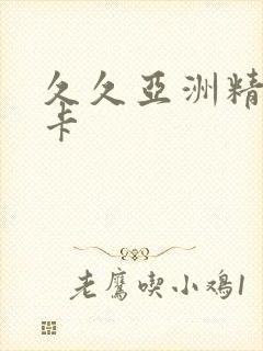 久久亚洲精品不卡