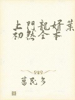 上门龙婿叶辰萧初然全本