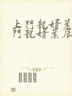 上门龙婿叶辰上门龙婿叶辰