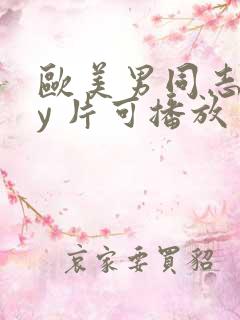 欧美男同志gay 片可播放