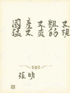 国产又粗又长又猛又爽的视频