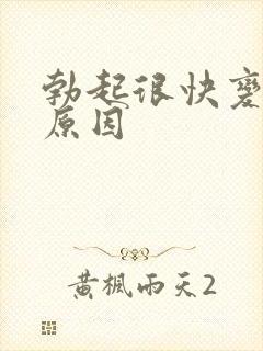 勃起很快变软的原因